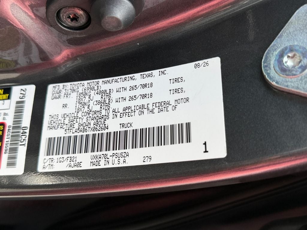 2026 Toyota Tundra SR5