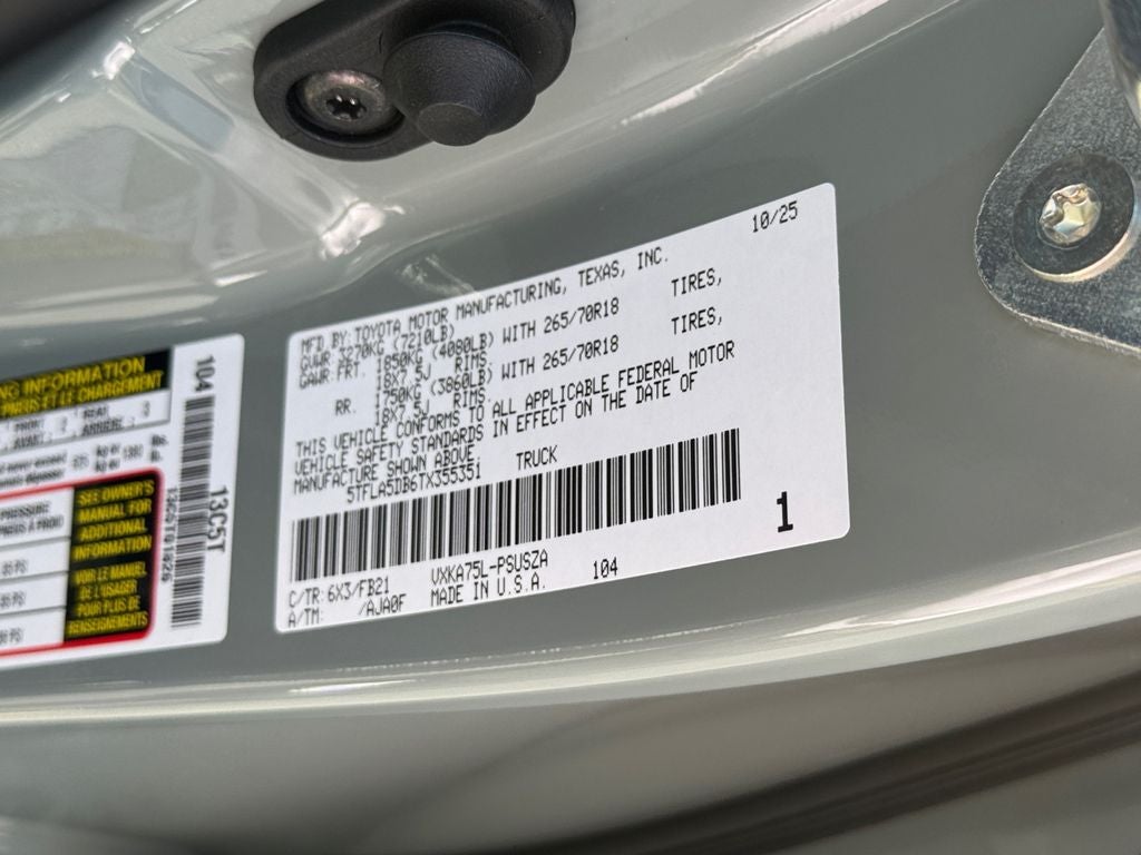 2026 Toyota Tundra SR5