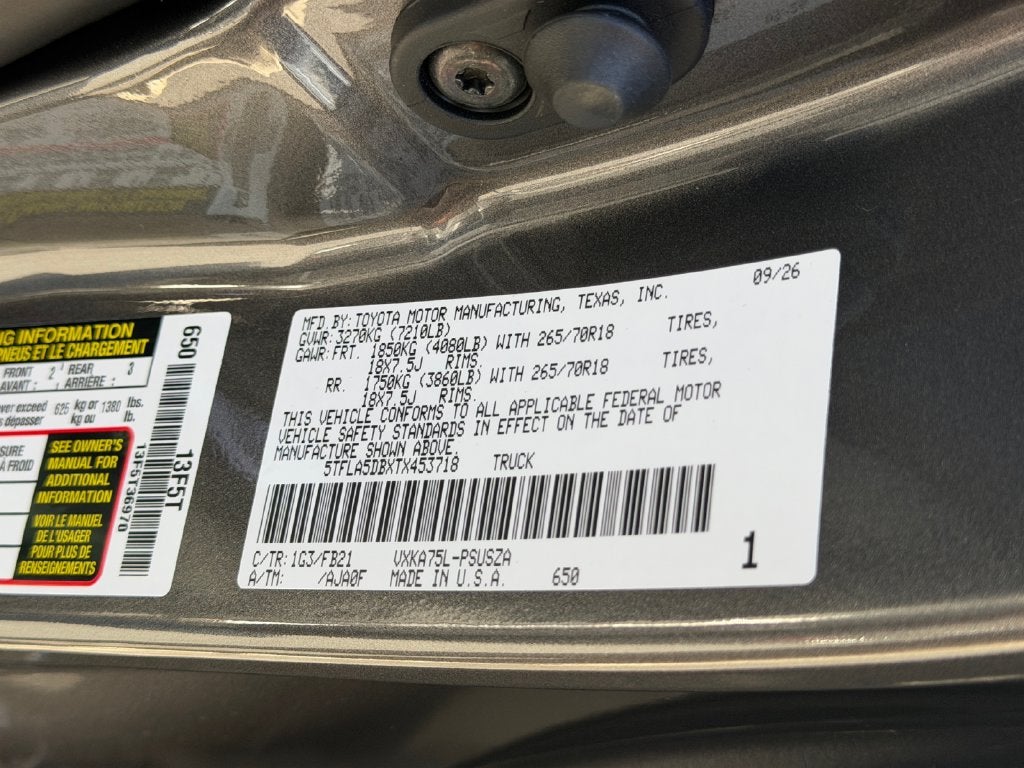 2026 Toyota Tundra SR5