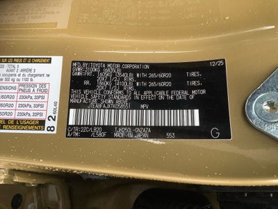 2026 Toyota Land Cruiser Base