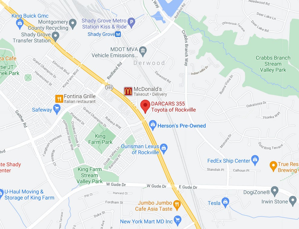 Dealership Hours & Directions | Toyota Dealer in Rockville, MD ...