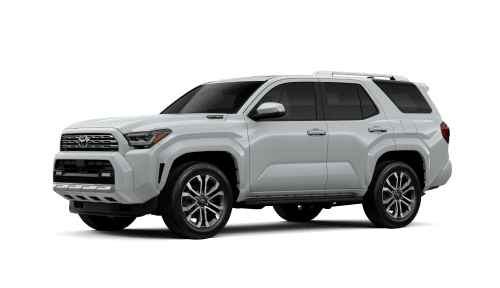 2026 Toyota 4Runner Hybrid Limited 4WD in Wind Chill Pearl, shown in a 3/4 front driver side.