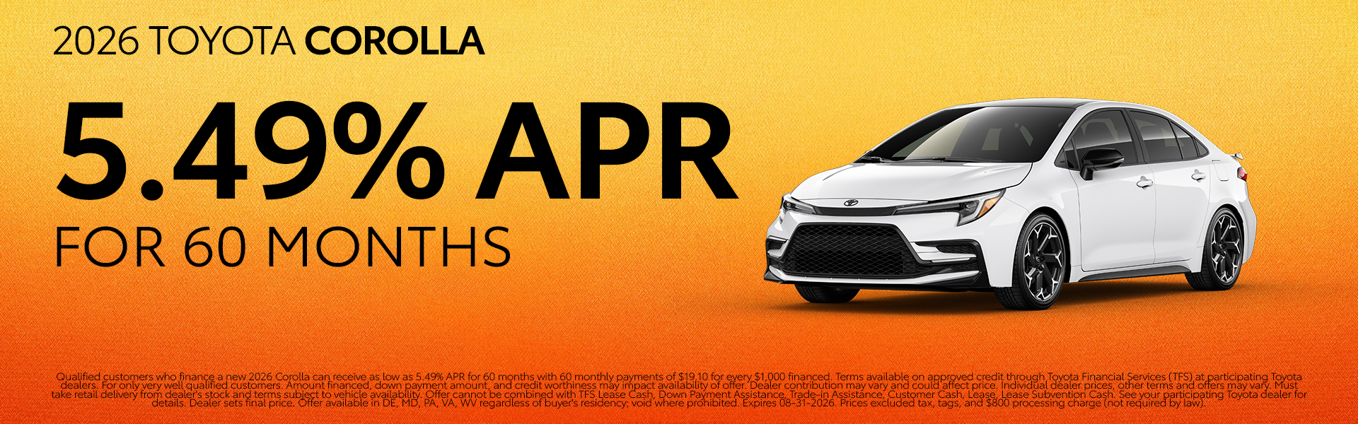 New 2026 Corolla