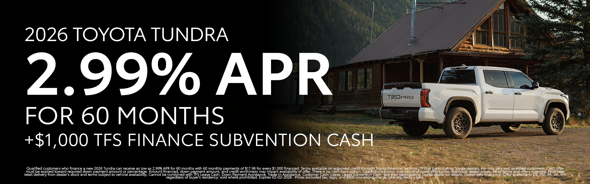 New 2026 Tundra 