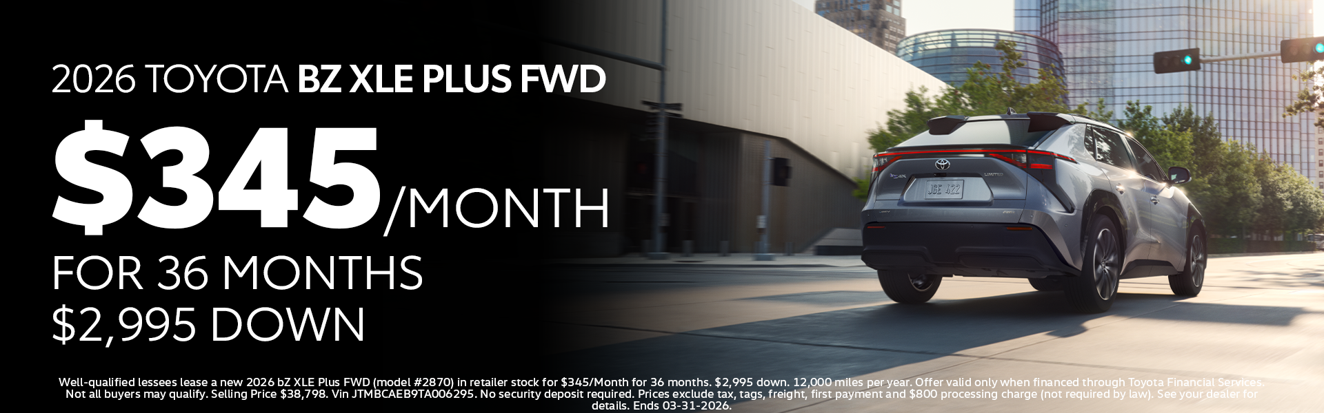 New 2026 bZ XLE Plus